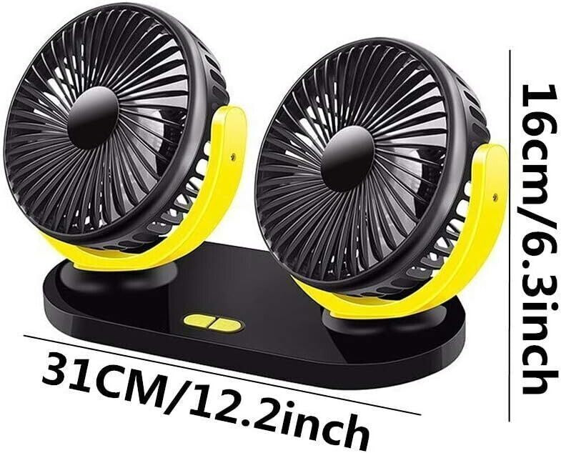 USB Mini Ventilatori 10 Volt Doppia Testa Ventola di Raffreddamento Ventilatore