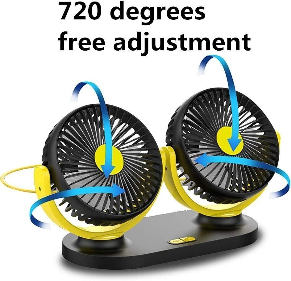 USB Mini Ventilatori 10 Volt Doppia Testa Ventola di Raffreddamento Ventilatore