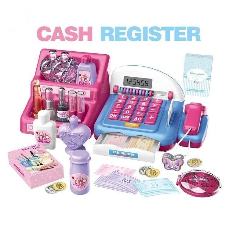 Set da Gioco elettronico con registratore di Cassa Abaco, calcolatrice, Scanner