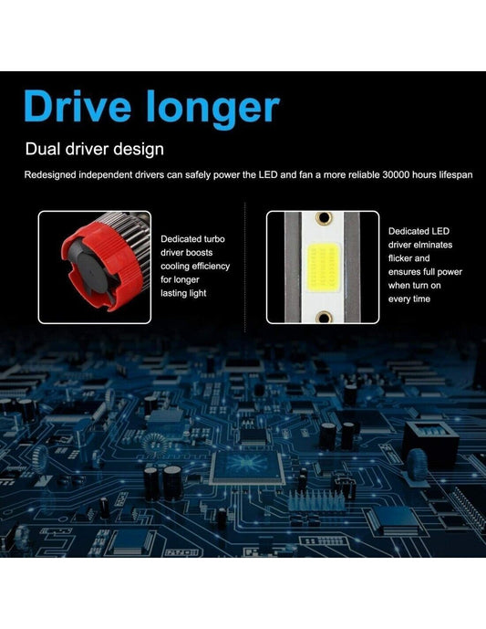 Lampadine Fari a LED H7 Eaglevision EV18 6000K 3000 Lumen IP65