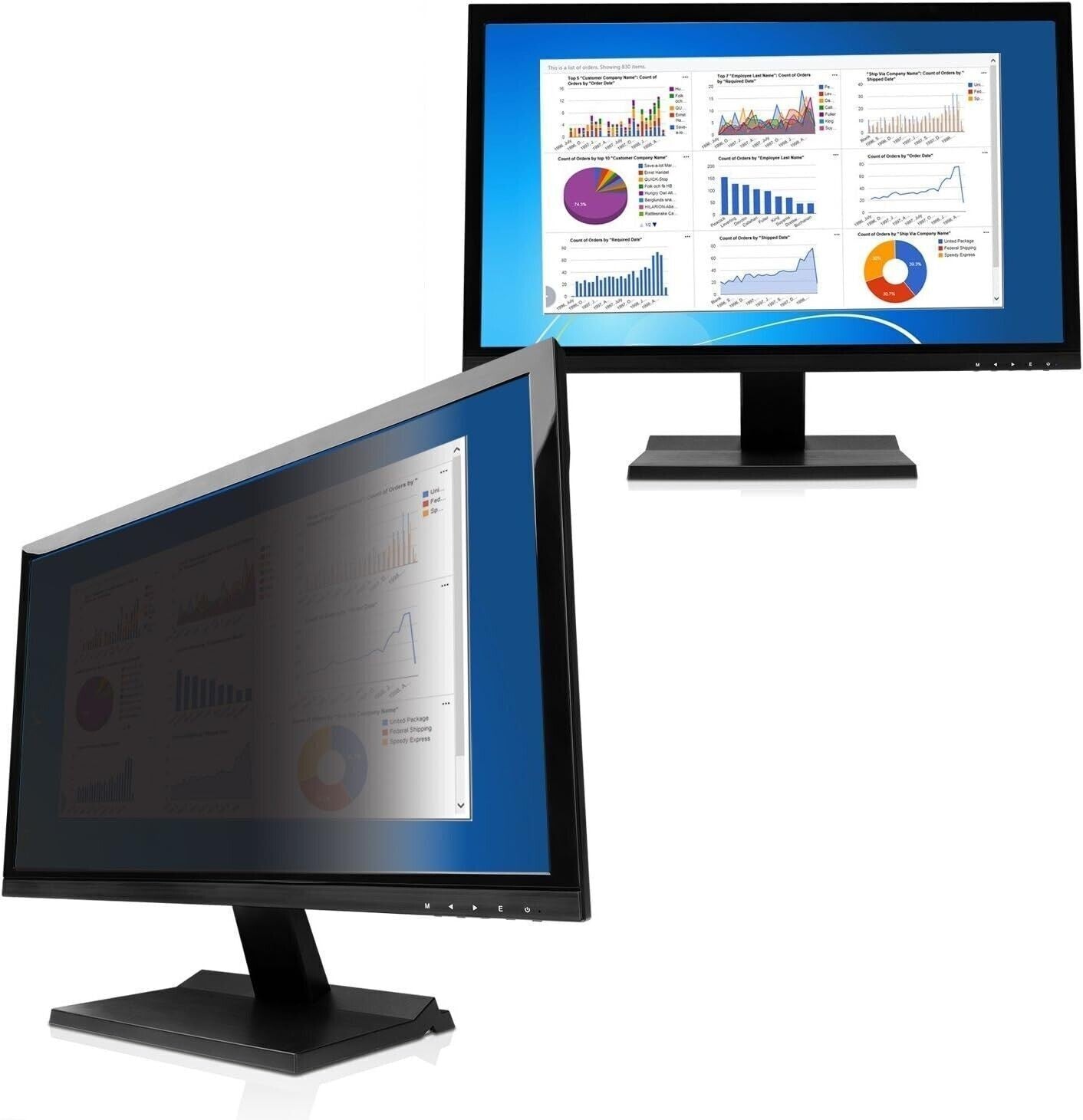 V7 PS23.6W9A2-2E 23,6 " Filtro privacy (16:9, 52.0 x 29,2 cm / 20,47 x 11,50
