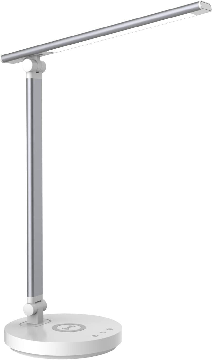 Lampada da scrivania a LED con caricabatterie wireless, touch con 5 modalità