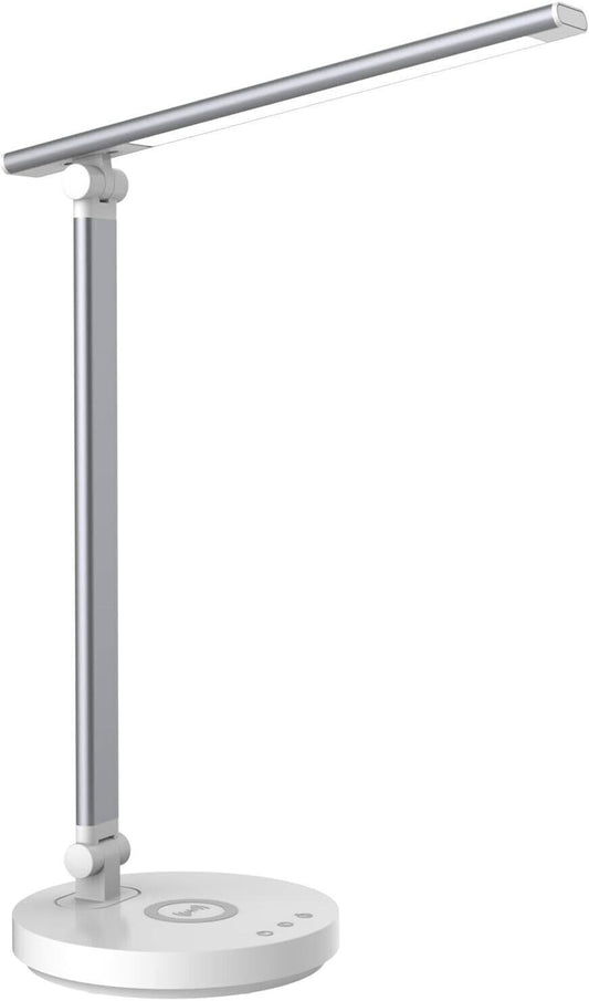 Lampada da scrivania a LED con caricabatterie wireless, touch con 5 modalità