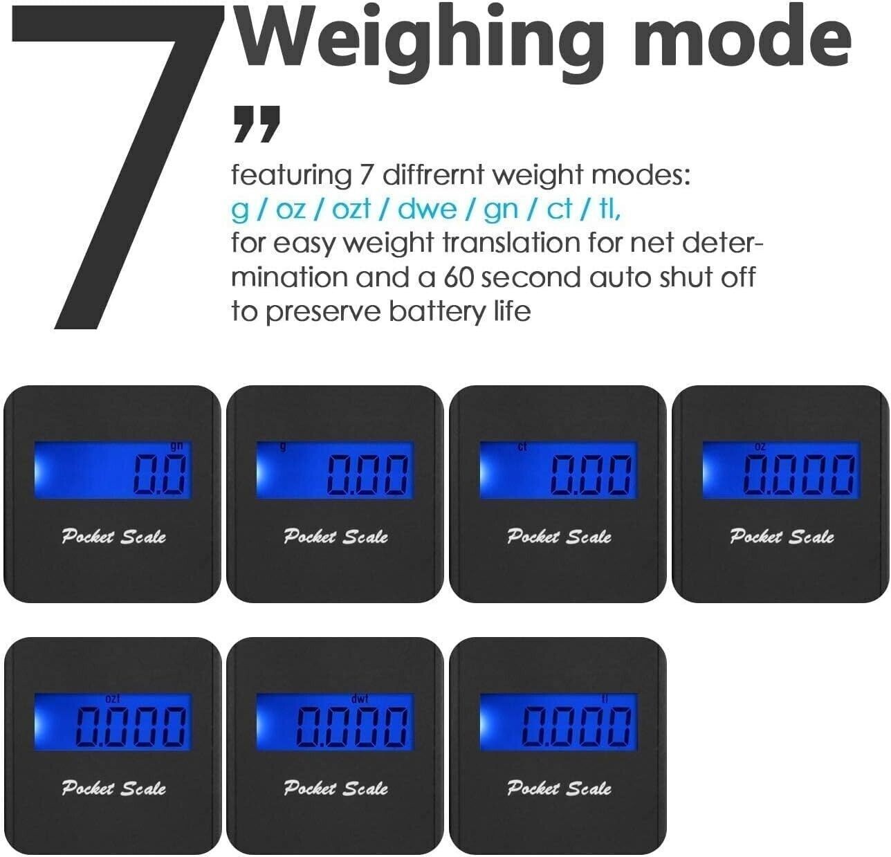 Bilancia Digitale Portatile, Mini Bilancia Bilancino 500gx0.01g Display LCD