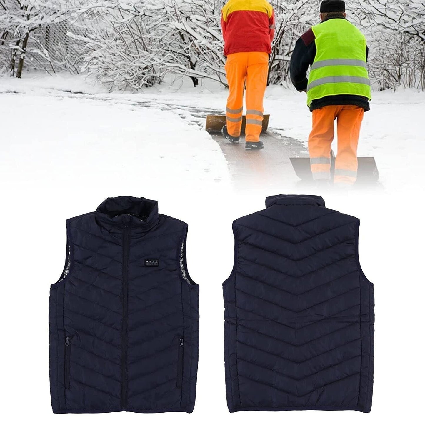 INNOAURA Gilet Riscaldato Leggero da Uomo, Gilet Riscaldante Elettrico