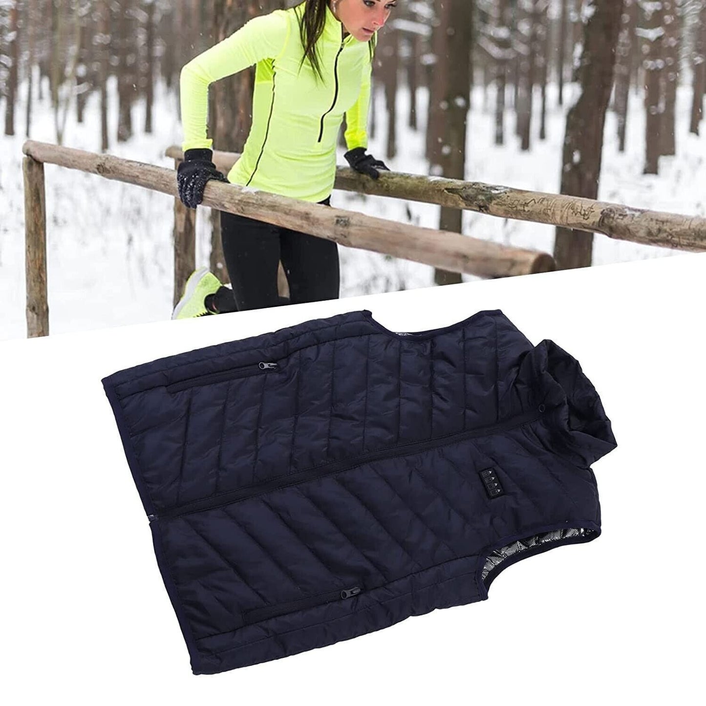 Gilet Riscaldato Leggero Unisex Ricaricabile Intelligente Riscaldante Elettrico INNOAURA