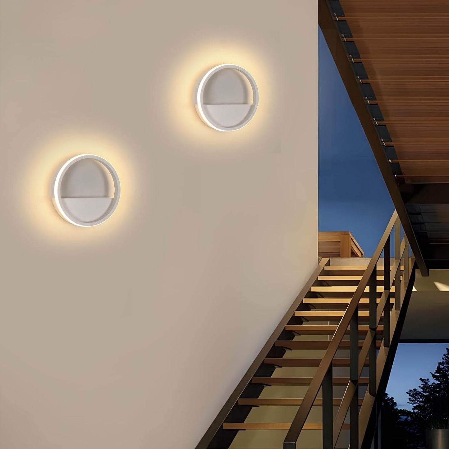 Applique rotonda a LED Comely 12W 800LM, bianco caldo 3000K, applique da parete