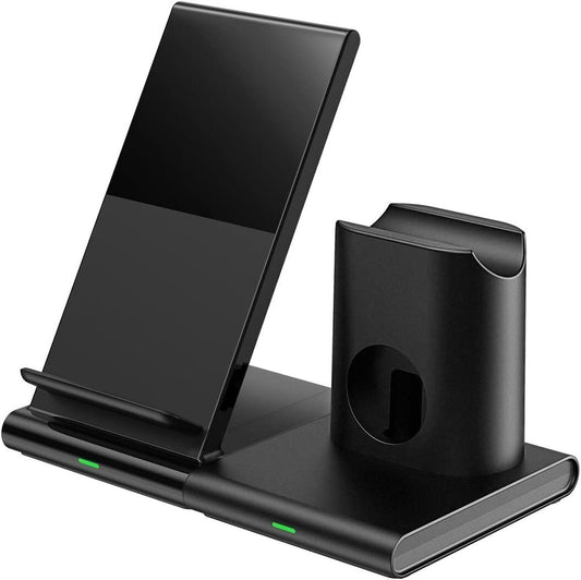 Seneo Supporto Caricabatterie Wireless Veloce 3 in 1 induzione Qi