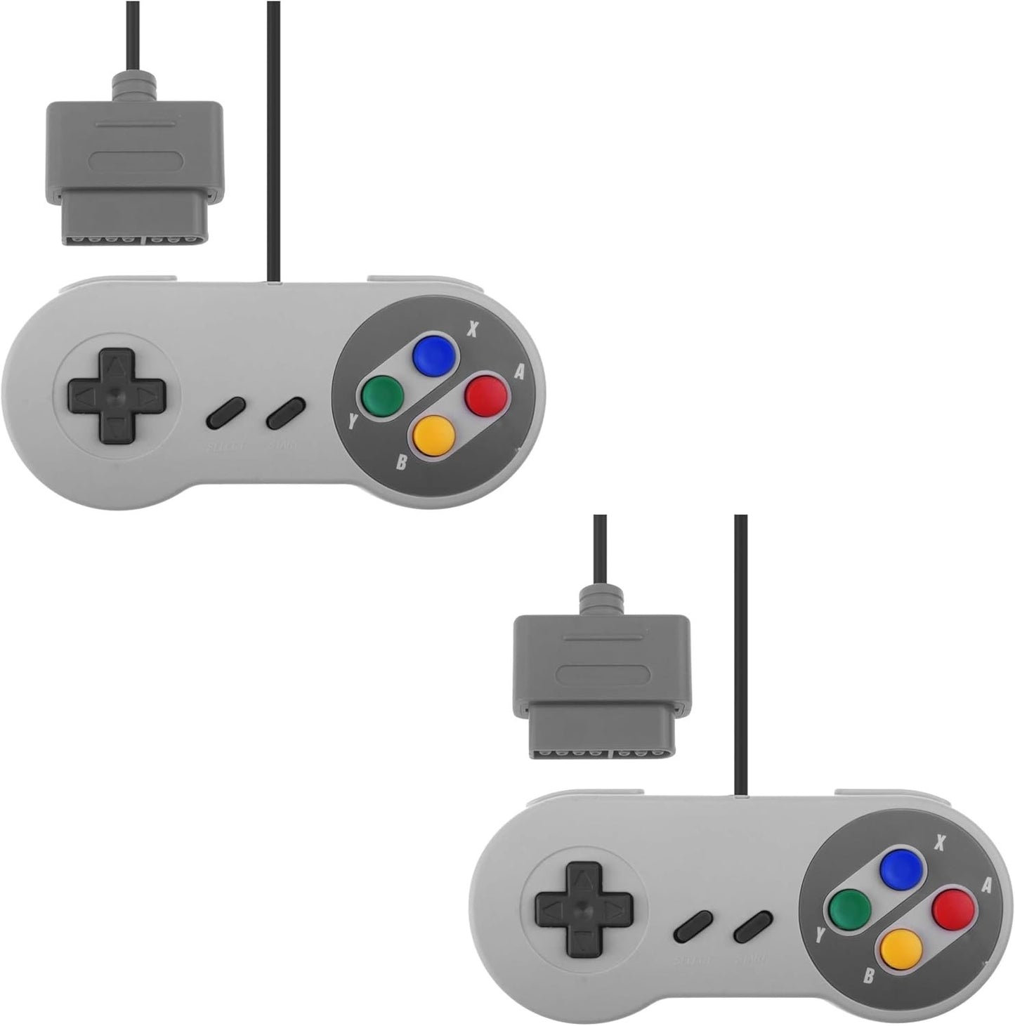 Controller cablati 2 pz Compatibili con emulatori SNES Joypad giochi retrò