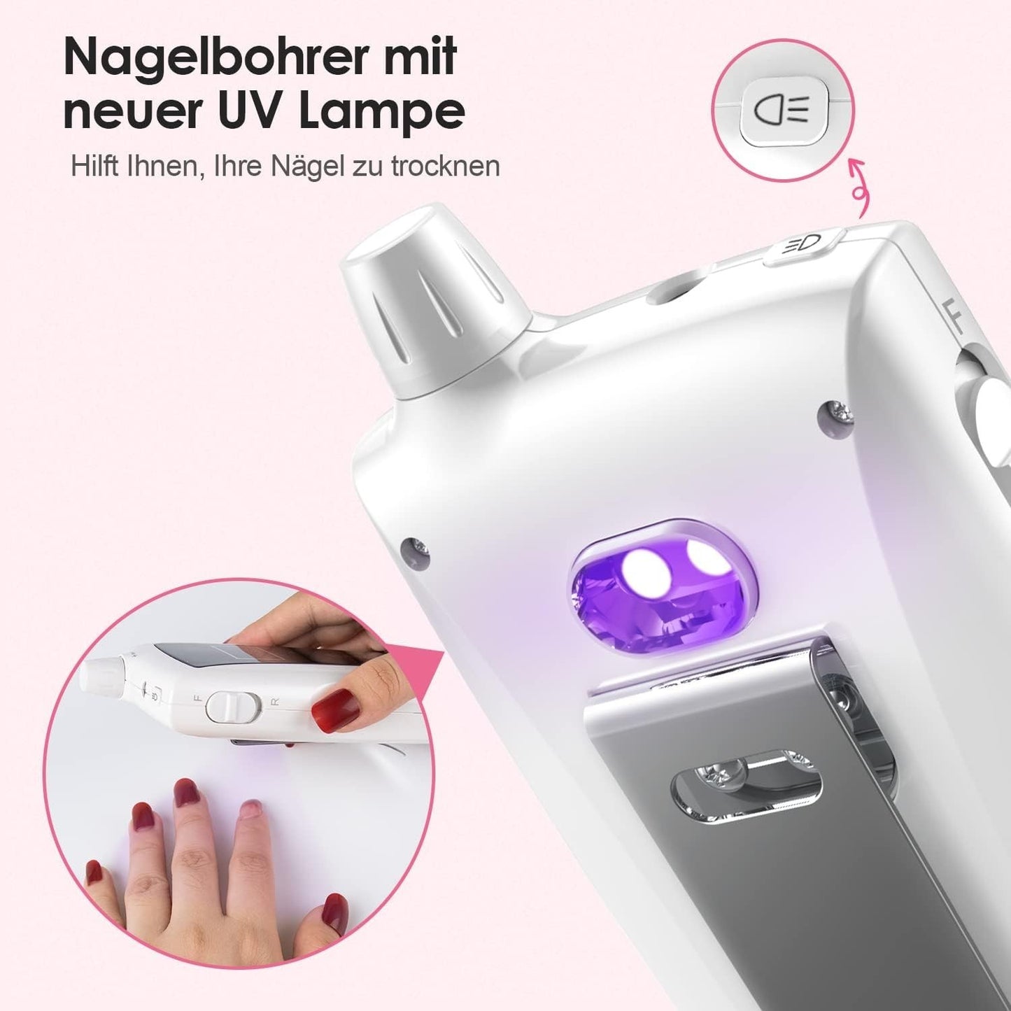 Trapano elettrico per unghie - Lima per unghie professionale da 30000 giri/min