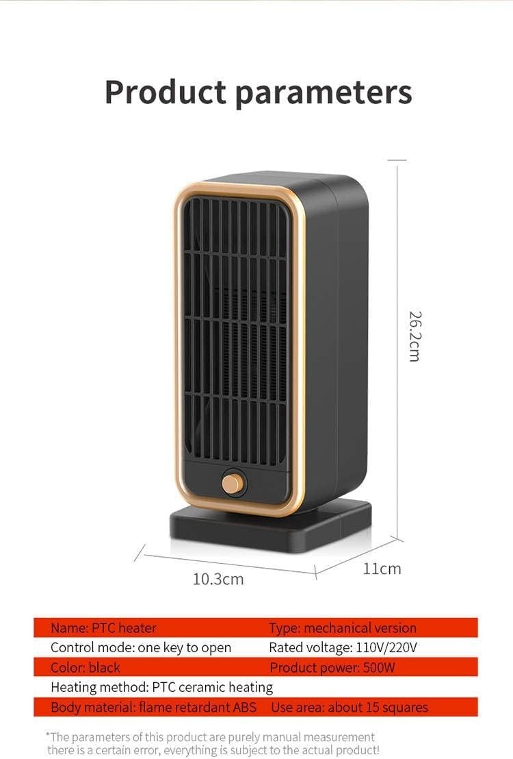 Mini termoventilatore elettrico Riscaldatore elettrico portatile