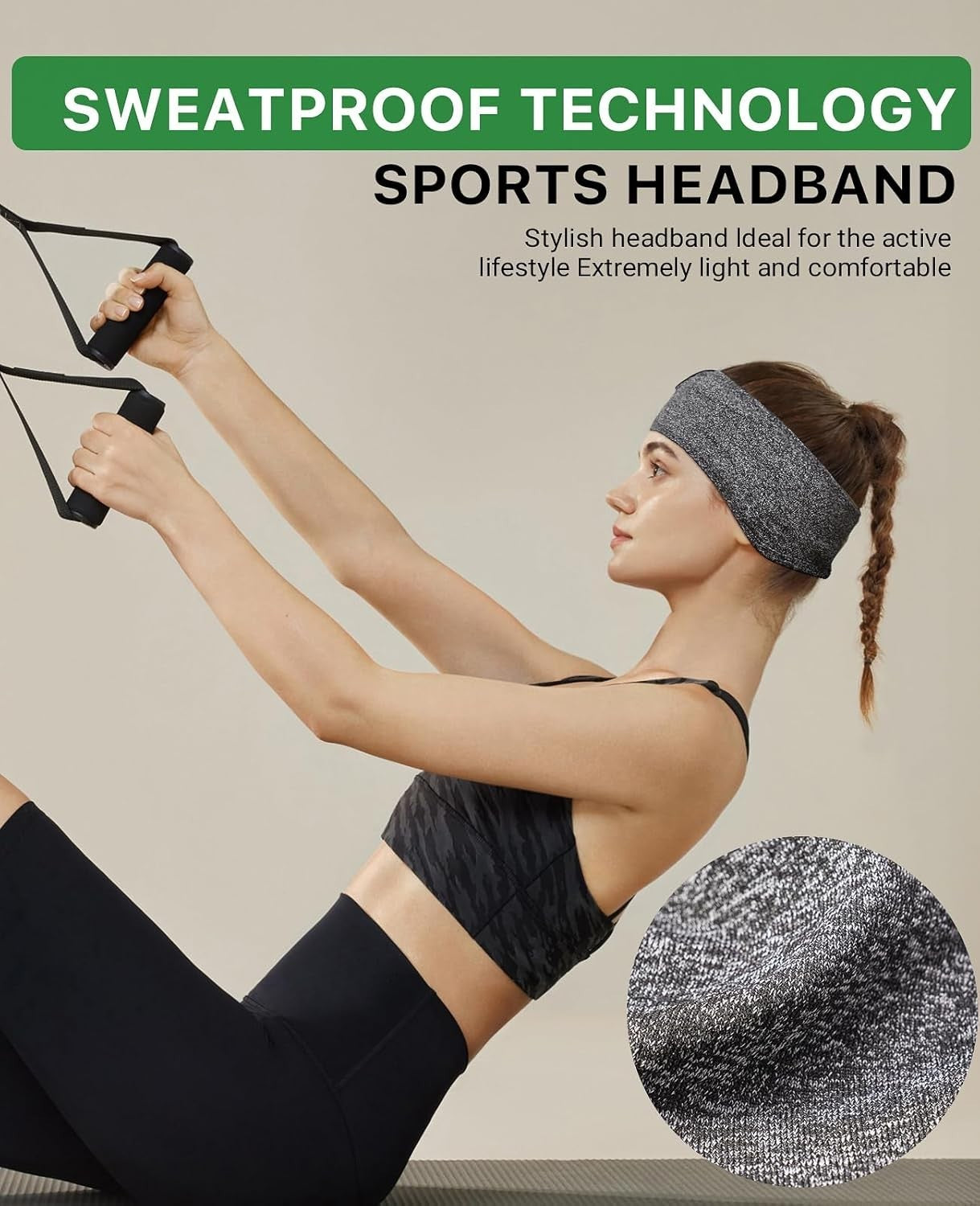 Cuffie Bluetooth auricolari dormienti Cuffie per dormire Bluetooth, morbide elas