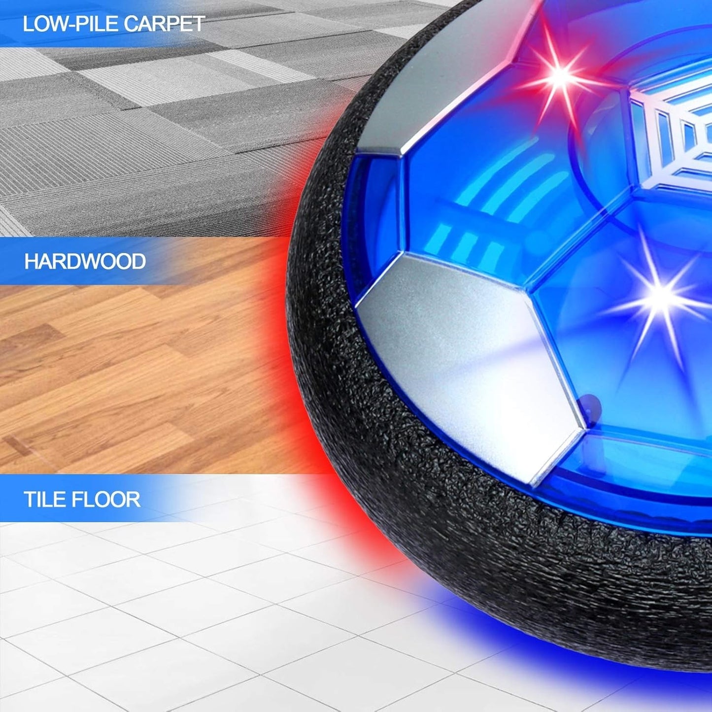 Giocattolo per bambini Air Power Football Pallone Calcio Fluttuante