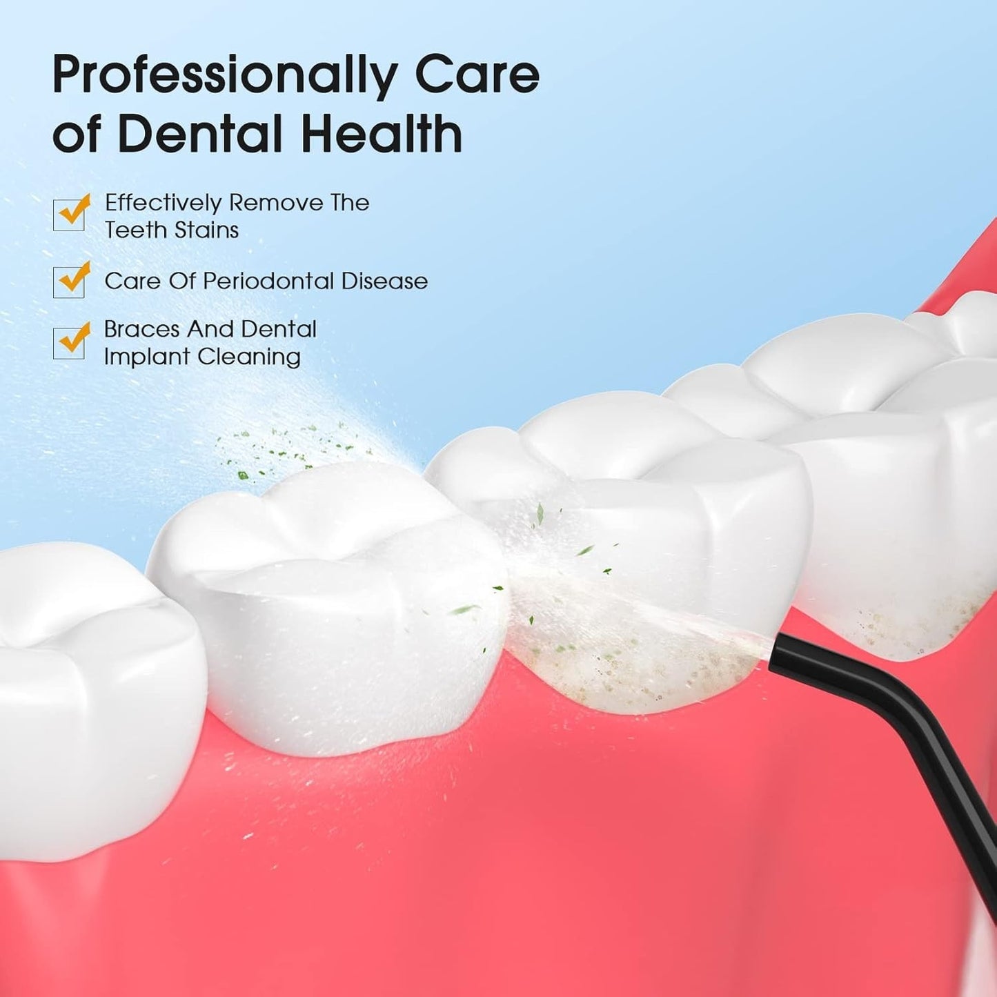 Oral Irrigator HOC760 Acqua Flosser per denti Cordless  Hangsun