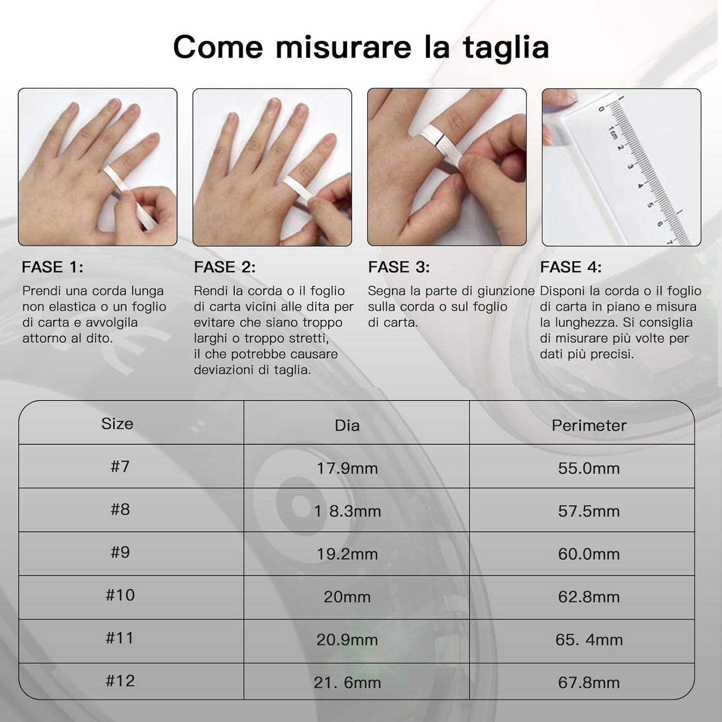 Fitness Tracker Smart Ring con Calorie Frequenza Cardiaca Monitoraggio del Sonno