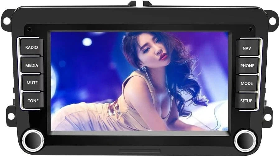 Autoradio Bluetooth 2 Din  Airplay Android 8.1 Per Skoda V/W Passat B6 Polo Golf