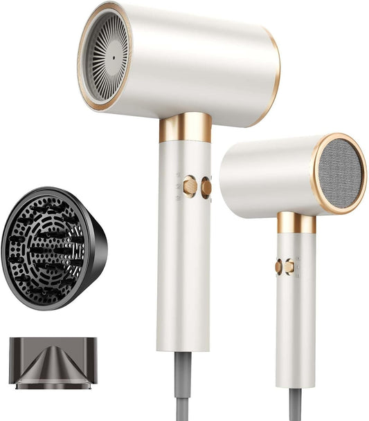 Asciugacapelli da 2400 W con 500 milioni di ioni negativi 3 impostazioni calore