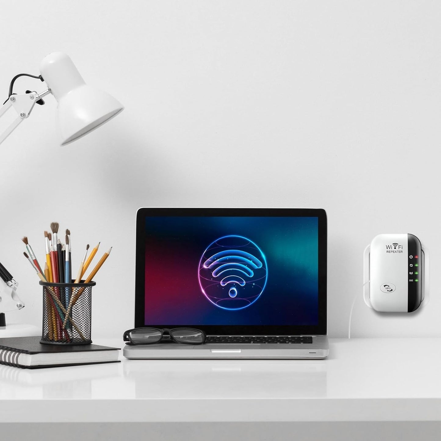 Ripetitore WiFi Retoo 2,4 GHz 300 Mbit/s, Amplificatore WiFi