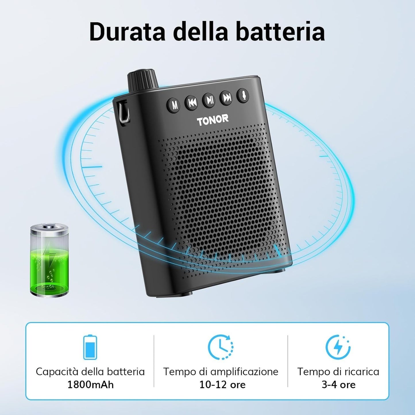 Amplificatore vocale portatile per insegnanti altoparlante TONOR