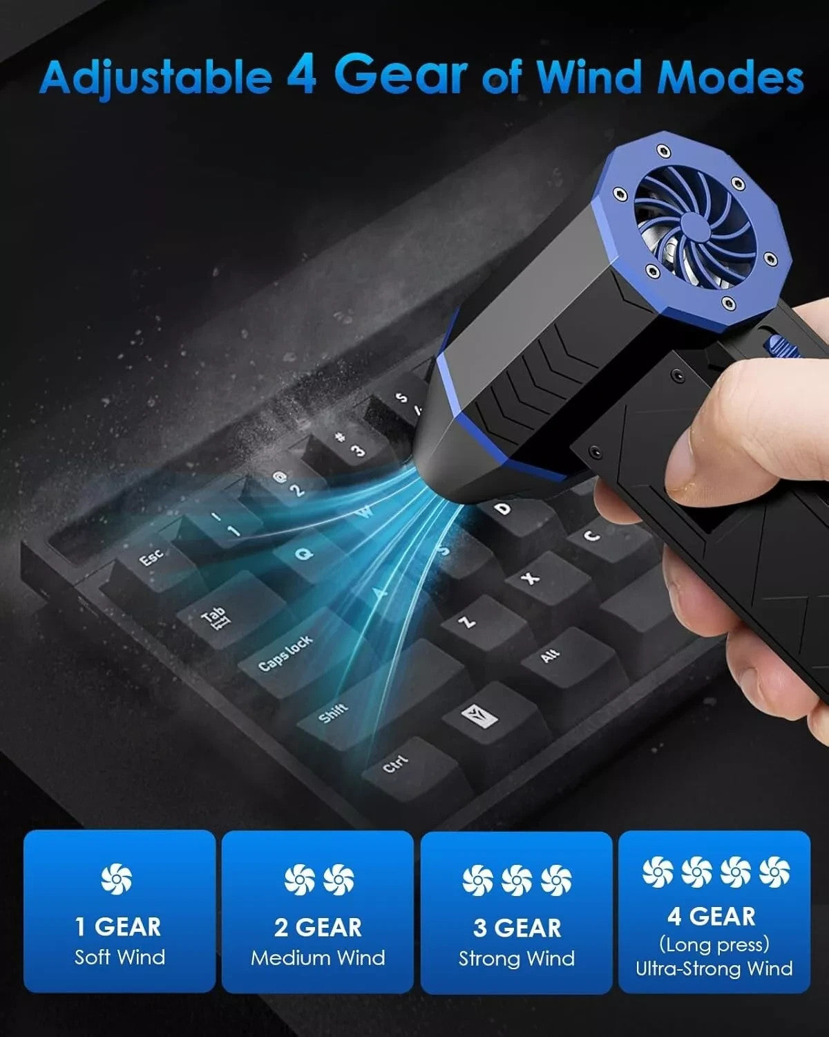 Spolveratore ad aria compressa COSICOSY spolverino elettrico ad aria compressa