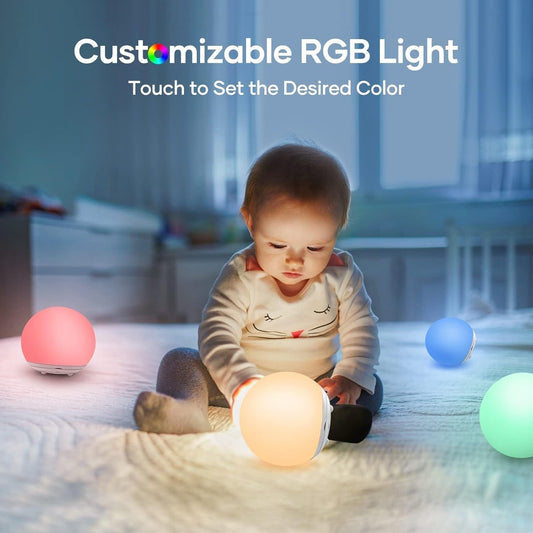 Luce notturna per bambini, lampada da tavolo a LED ricaricabile tramite USB
