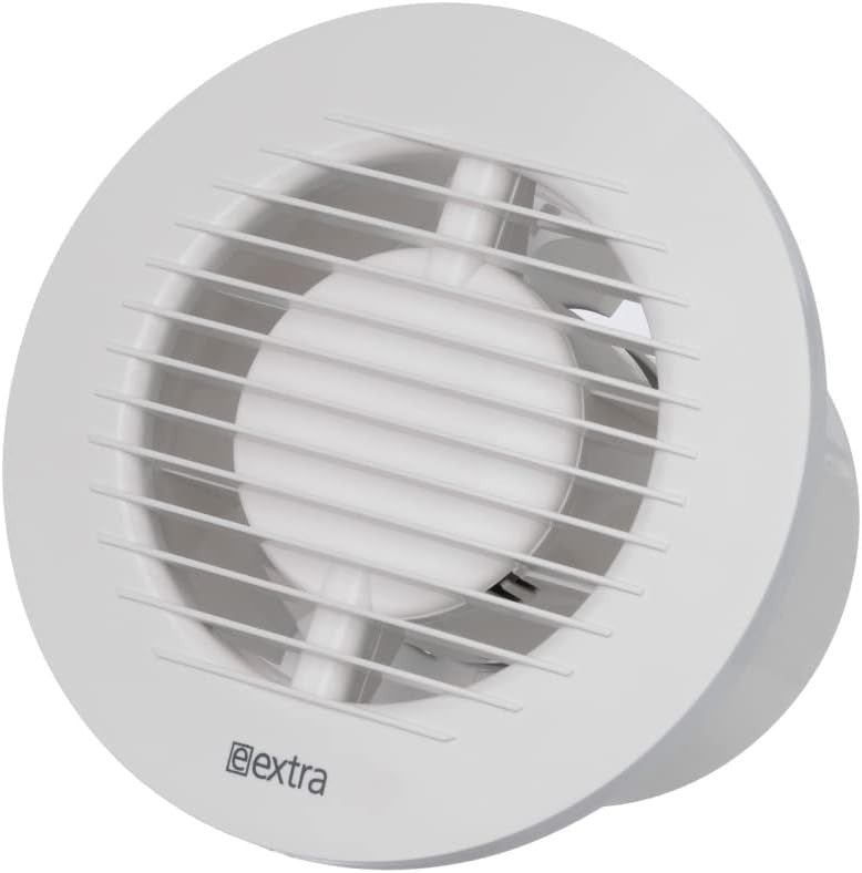 Aspiratore Bagno con Timer - Ventola Aspirazione Bianca EUROPLAST Ø 100mm