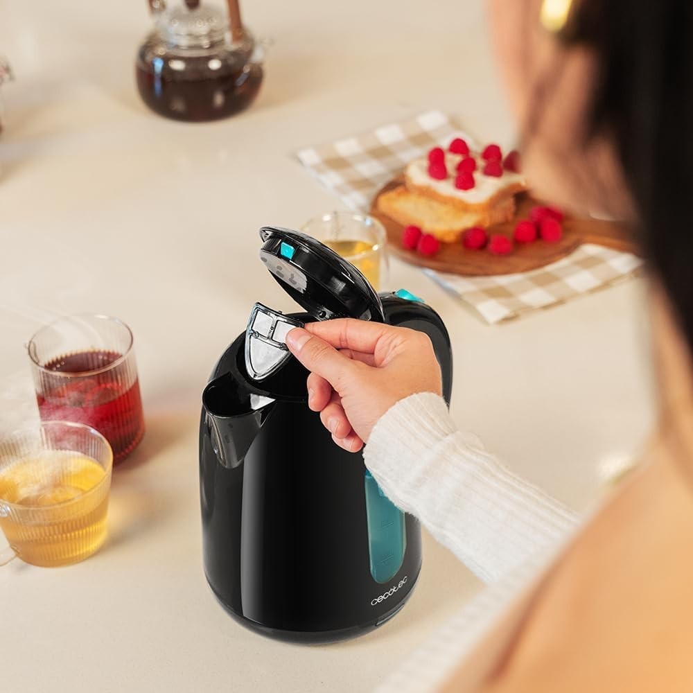 Cecotec Bollitore Elettrico 1,7L - Bollitore Acqua Thermosense 180 Black