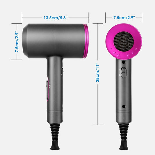 Phon Capelli con Diffusore 2000W Asciugacapelli Ionico Professionali