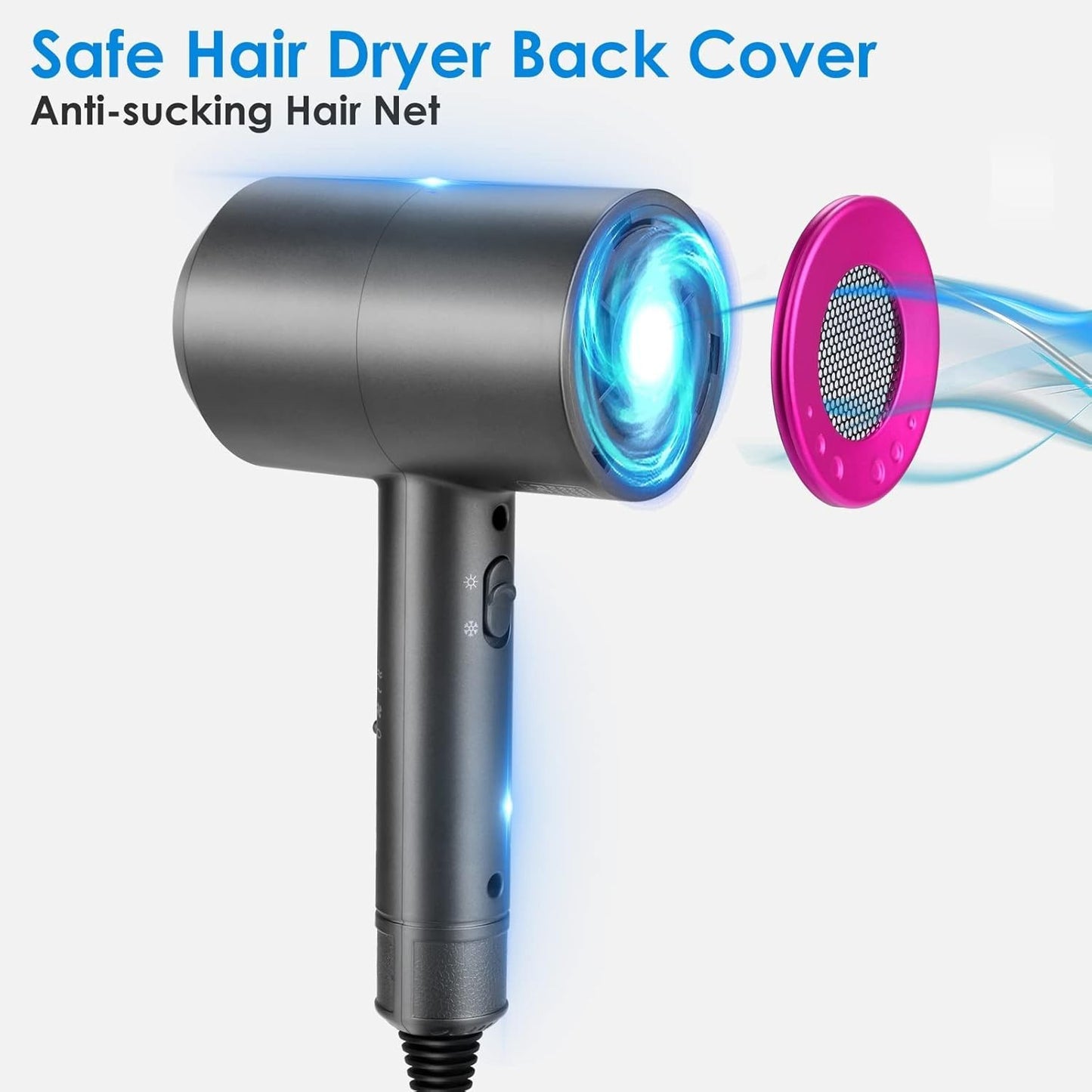 Phon Capelli con Diffusore 2000W Asciugacapelli Ionico Professionali