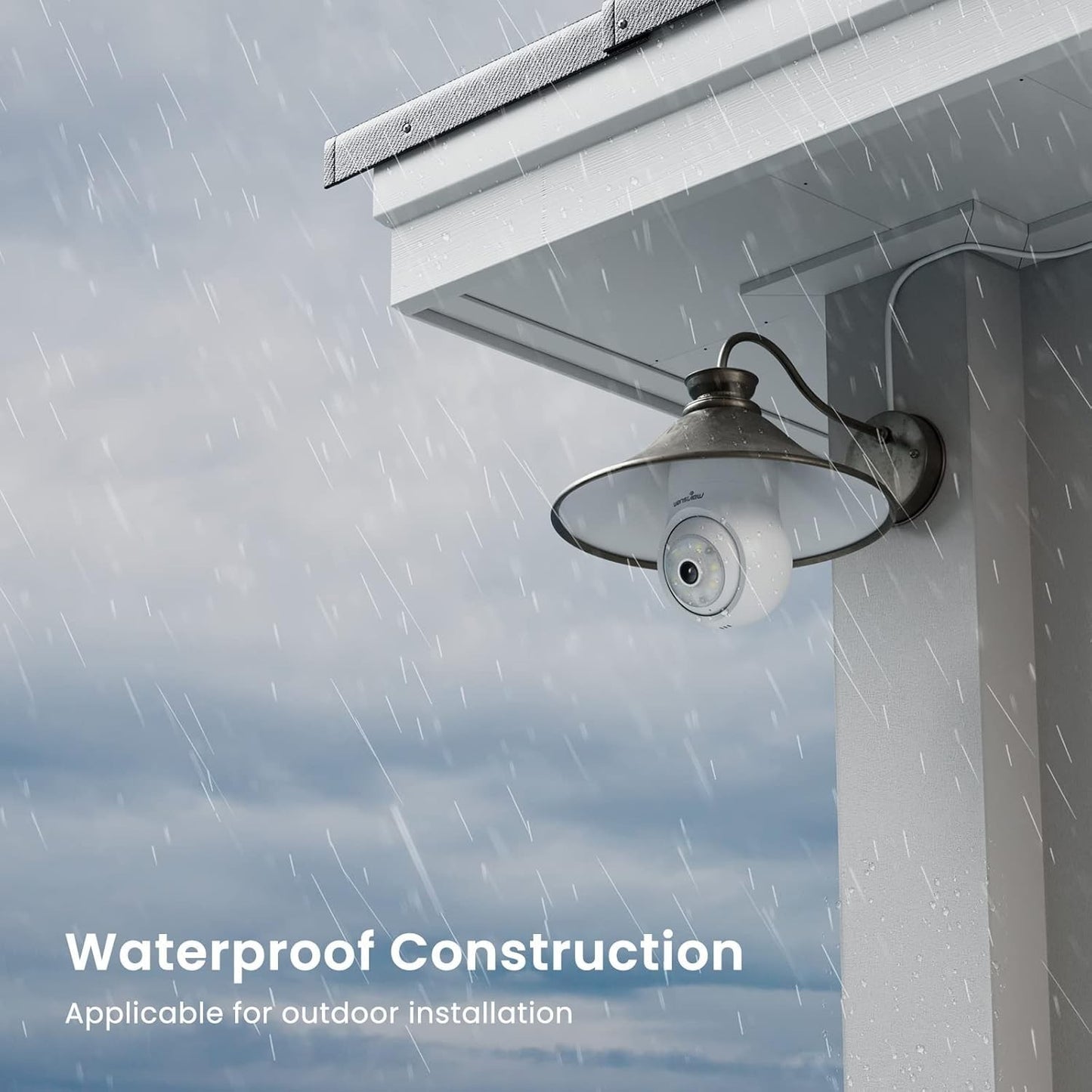 wansview Telecamera Lampadina WiFi Esterno/Interno - 2K Telecamera in base E27 c