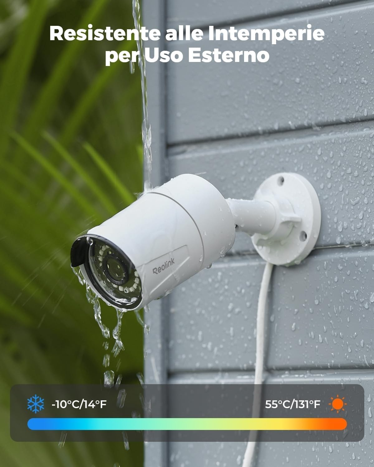 Reolink 5MP Telecamera Esterno PoE, Rilevamento di Uomo/Veicolo/Animale