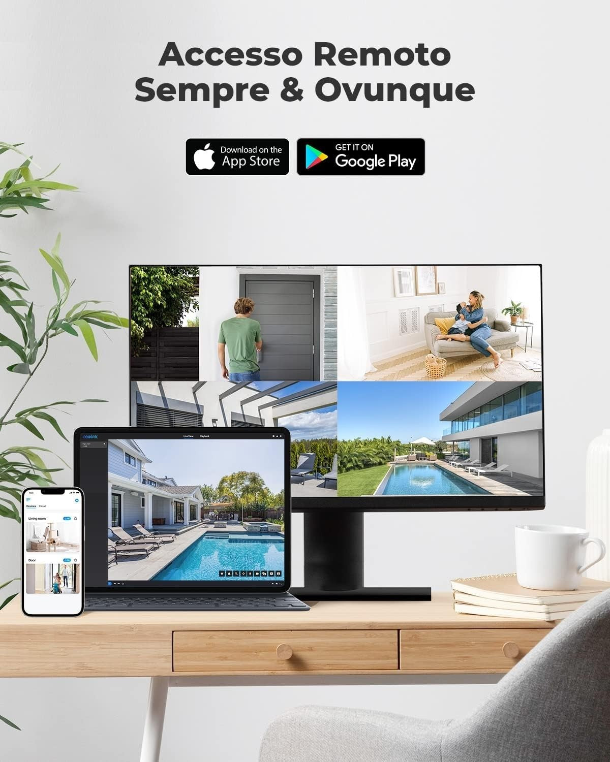 Reolink 5MP Telecamera Esterno PoE, Rilevamento di Uomo/Veicolo/Animale