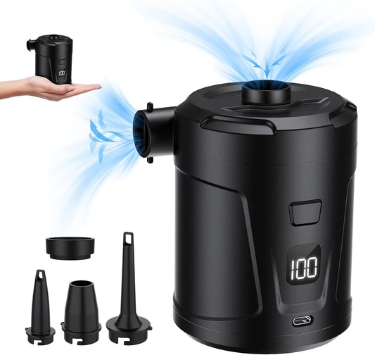Pompa elettrica per gonfiabili da 5200 mAh per gonfiabili con display a LED