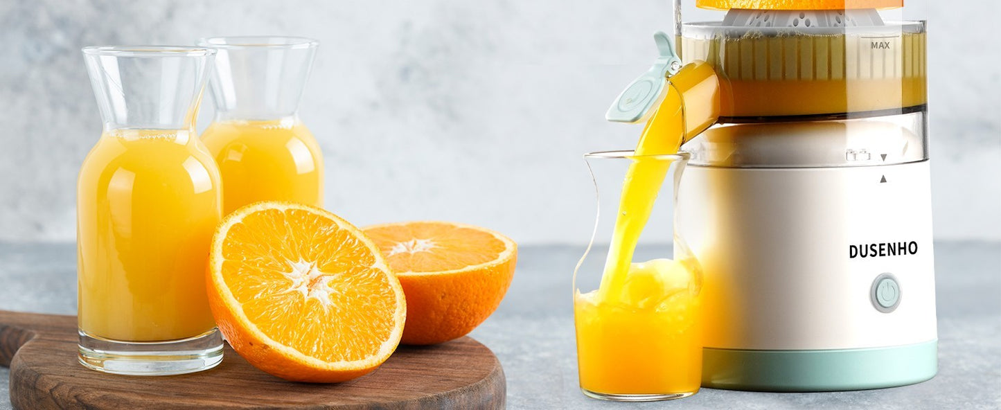 Spremiagrumi Elettrico Portatile USB 45W -70 Decibel Con Spazzola per La Pulizia