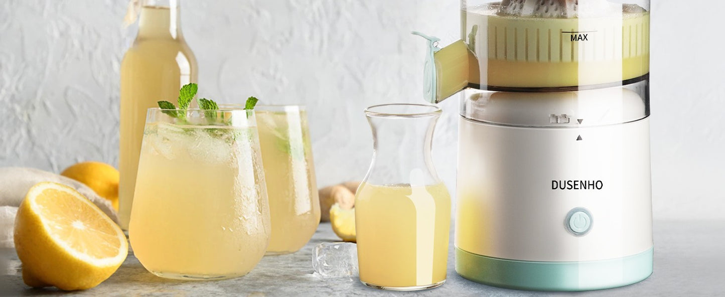 Spremiagrumi Elettrico Portatile USB 45W -70 Decibel Con Spazzola per La Pulizia