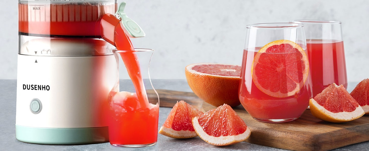 Spremiagrumi Elettrico Portatile USB 45W -70 Decibel Con Spazzola per La Pulizia