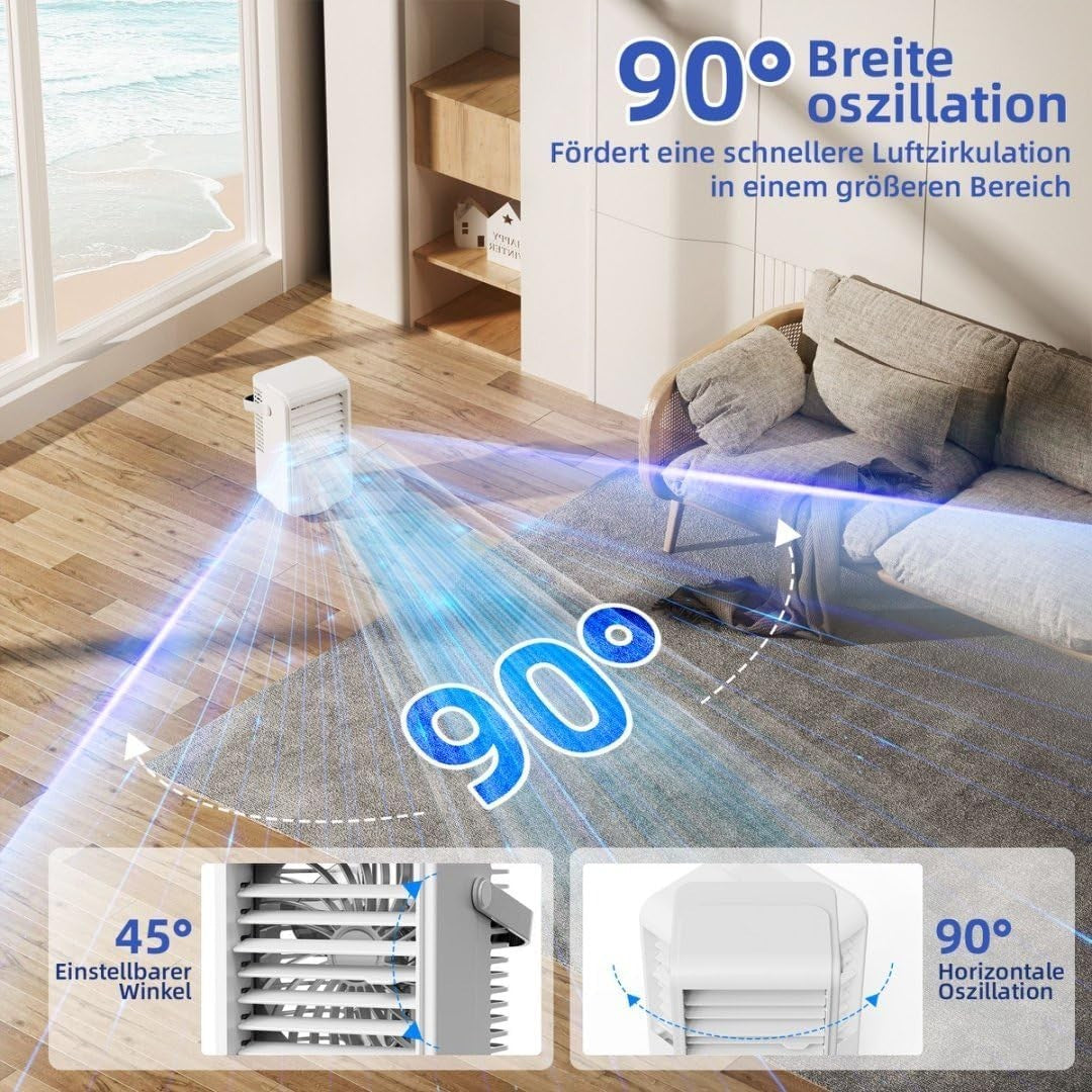 Aria condizionata mobile, climatizzatore portatile 1000 ML Air Cooler 4 in 1