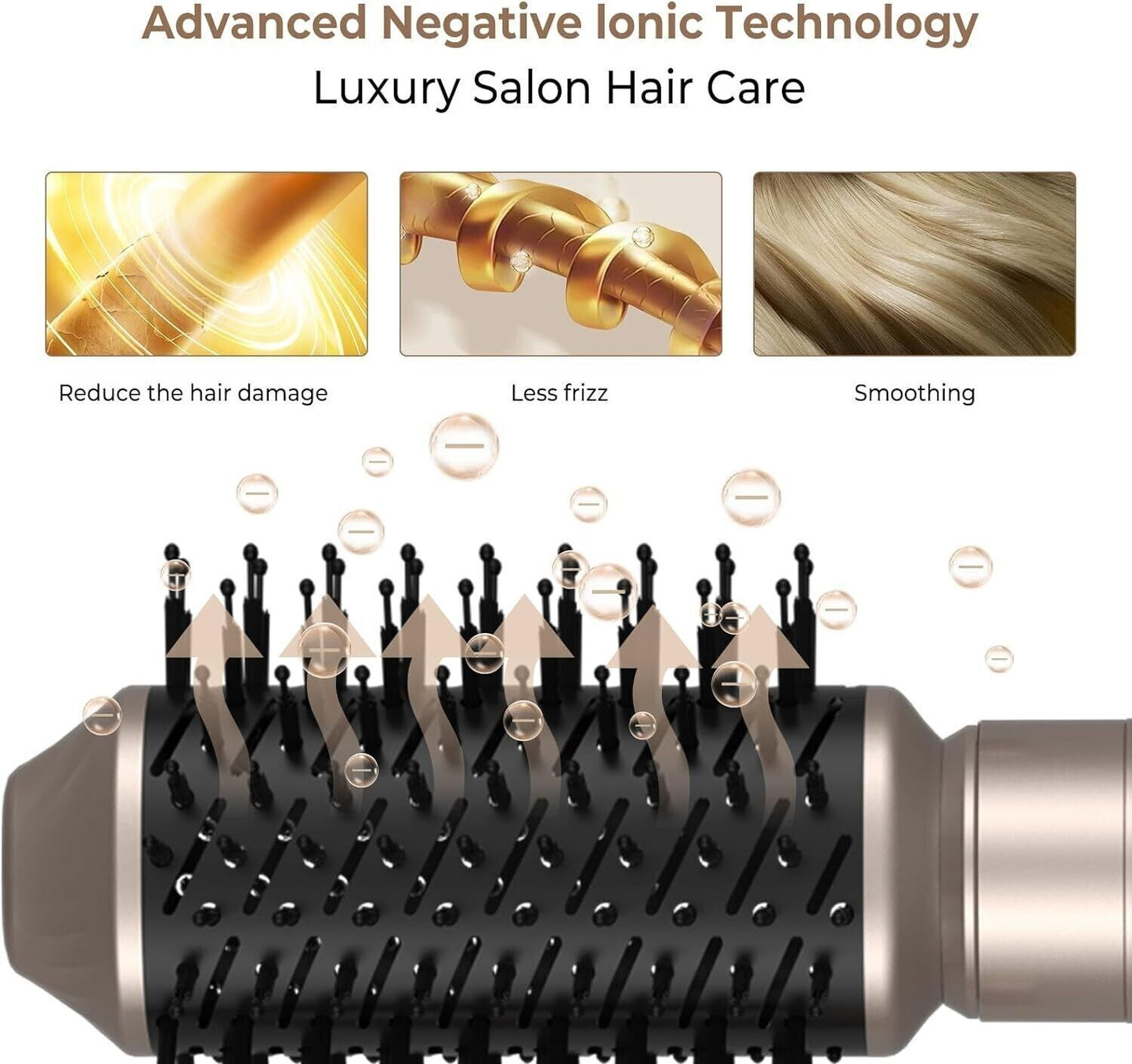 Spazzola Asciugacapelli Air Styler 6 in 1, UKLISS Hair Styler con Ferro