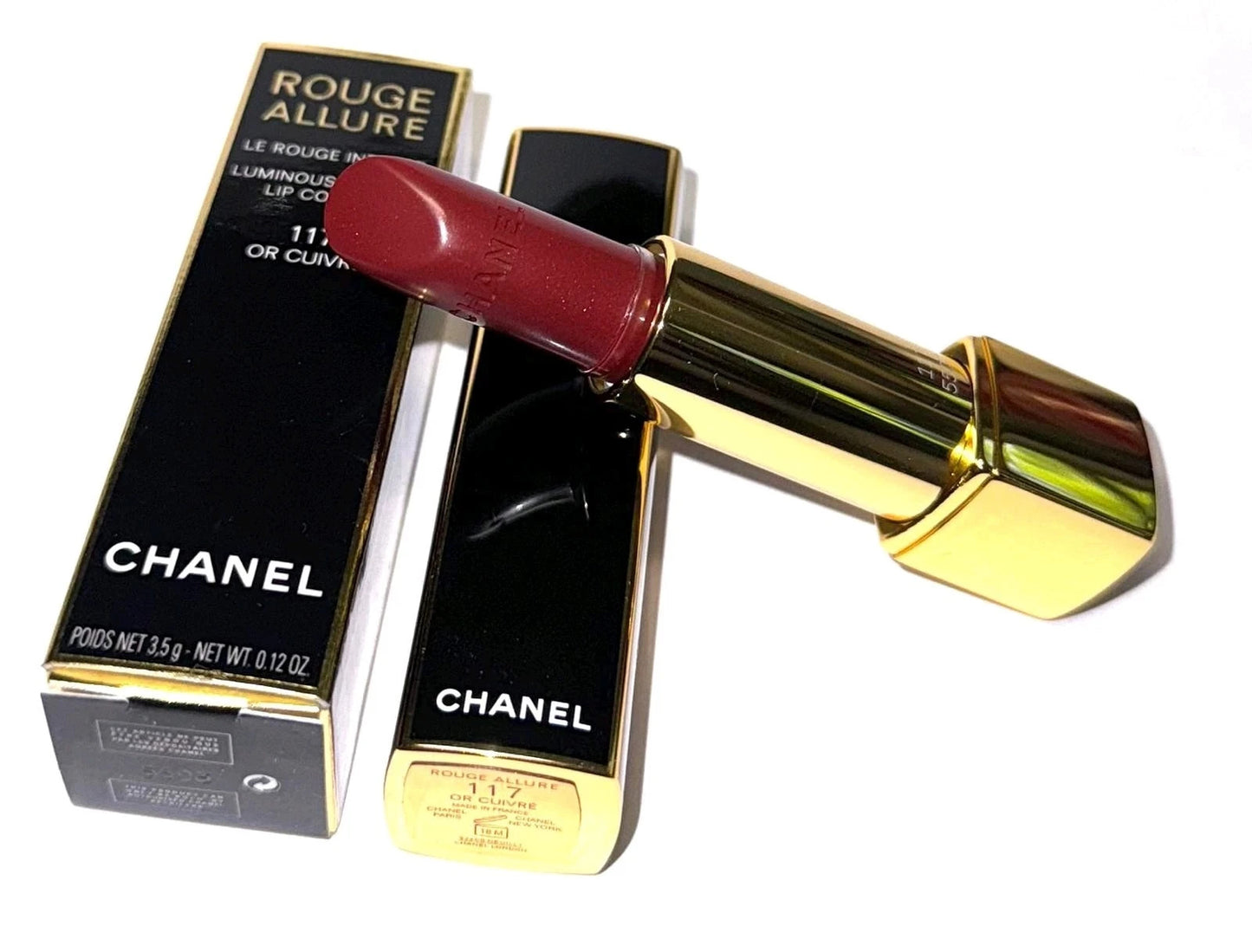 Chanel Rouge Allure colore labbra intenso luminoso 117 o Cuivré 3,5 g Rossetto