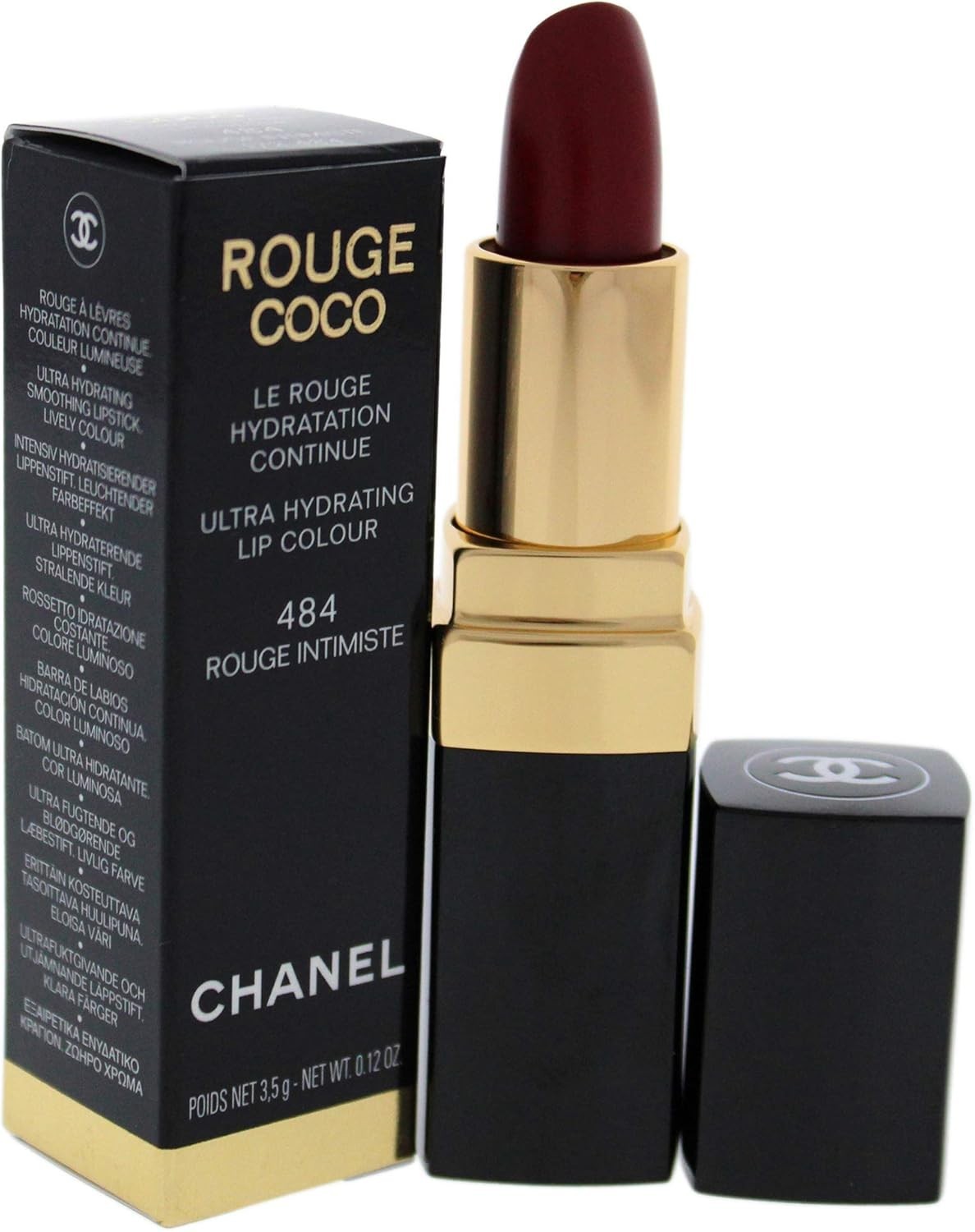 Rouge Coco Lipstick 484 Rouge Intimiste 3,5 Gr Rossetto