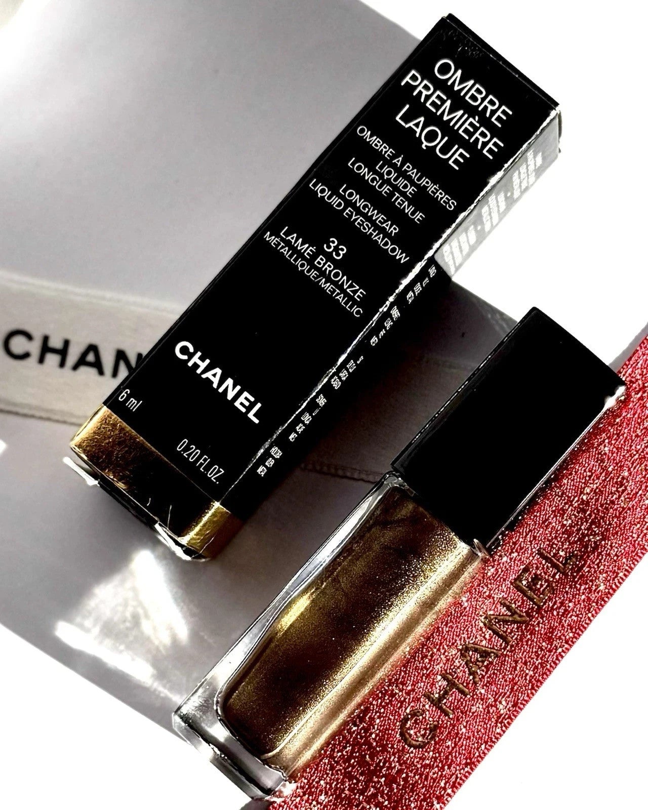 Chanel Ombre Premiere Laque Ombretto Liquido a Lunga Tenuta 33 Bronzo Metallizza
