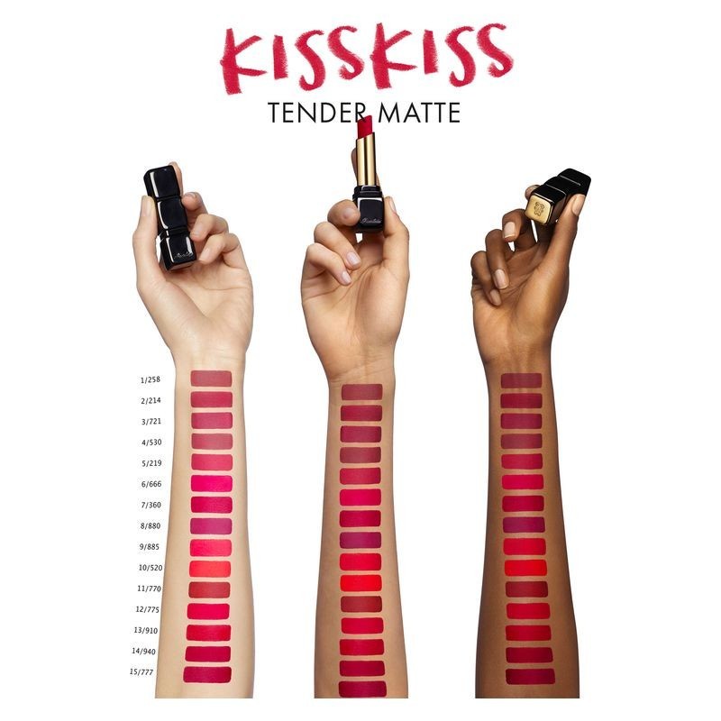 Guerlain KissKiss Tender Matte Rossetto Eternal Red 777