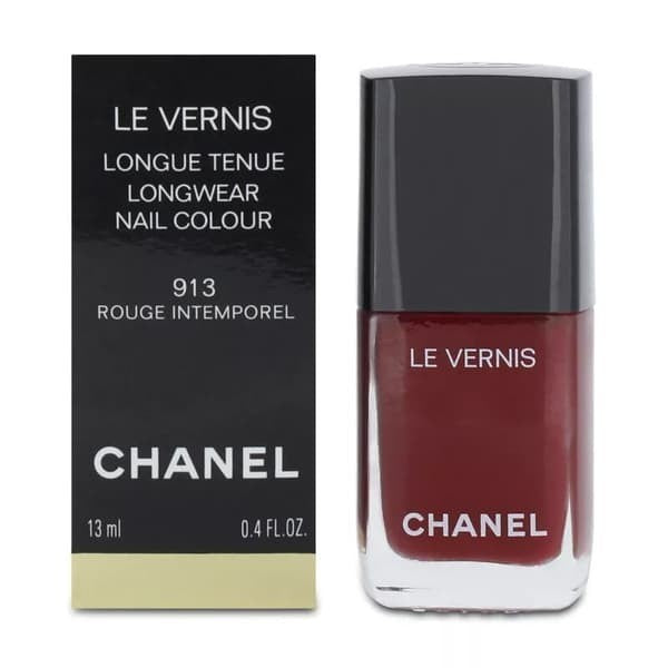 Chanel Le Vernis Longwear Nail Color 913 Rouge Timeless Red Ultra-Shine Wear