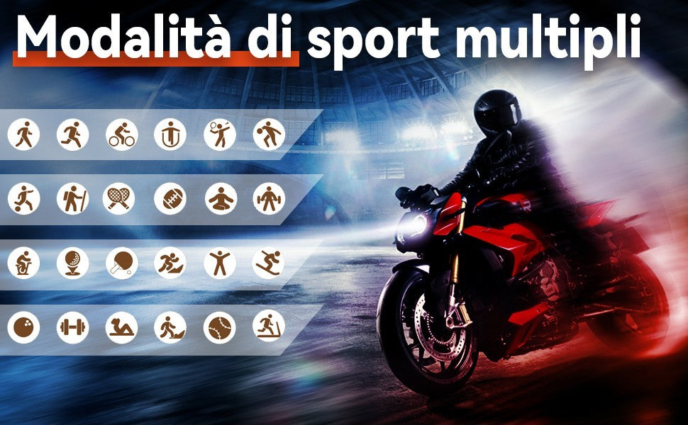 Smartwatch Uomo Orologio Fitness Militari Smart Watch Tracker di attività 35 mm