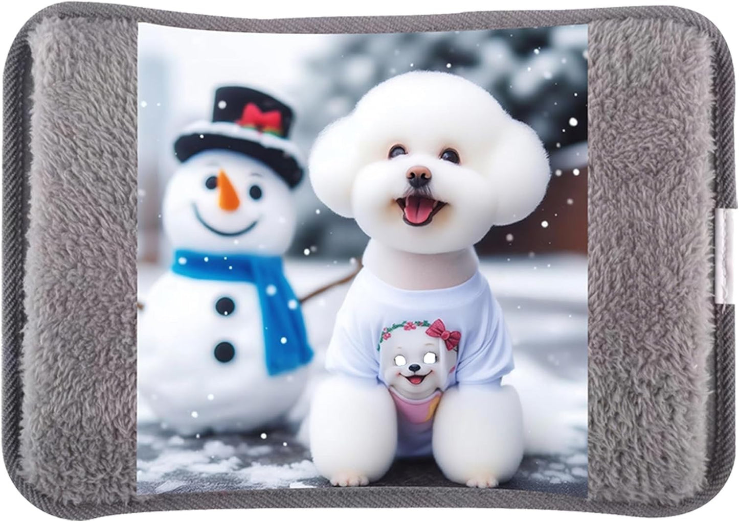Borsa Acqua Calda Elettrica in Peluche 500W, Scaldino Elettrico Scaldamani