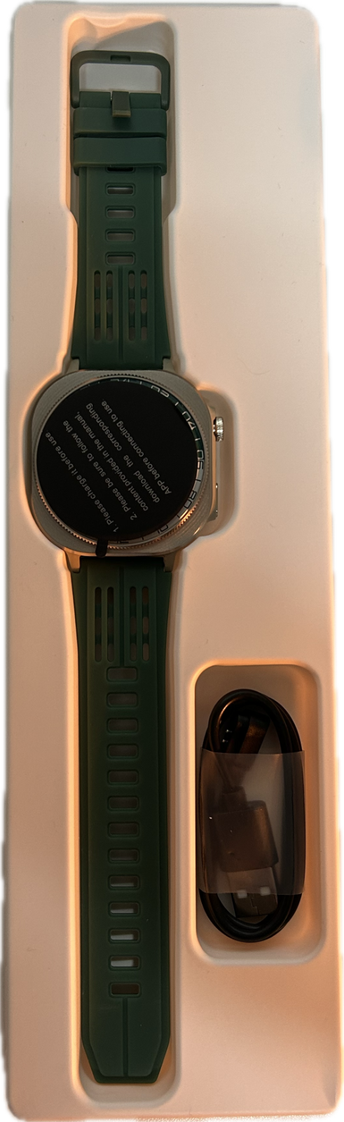 Smartwatch Uomo Donna 1.43" con Chiamate Bluetooth, IP68 Impermeabile (verde)