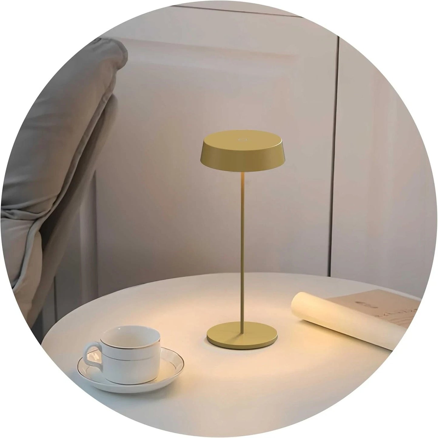 Palmina 901 lampade da tavolo senza fili lampade da tavolo ricaricabili Gialla