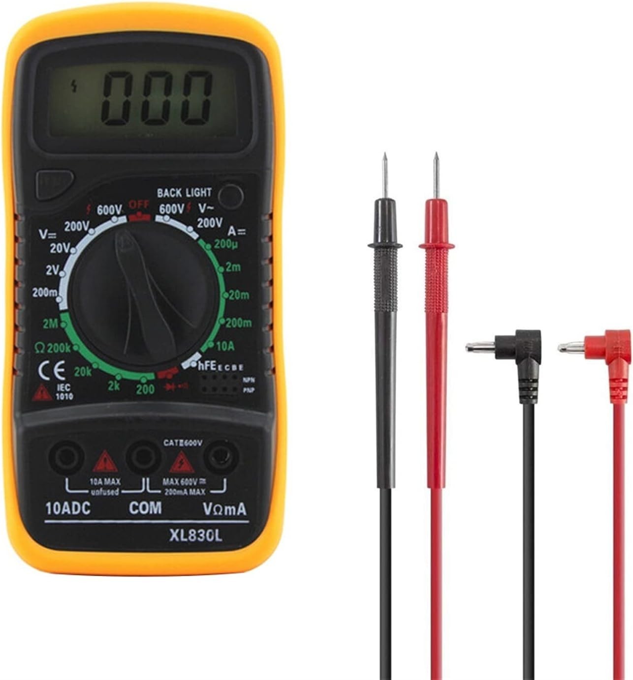XL830L palmare multimetro Digitale,LCD Portatile AC/DC Ammeter Voltmetro Ohm