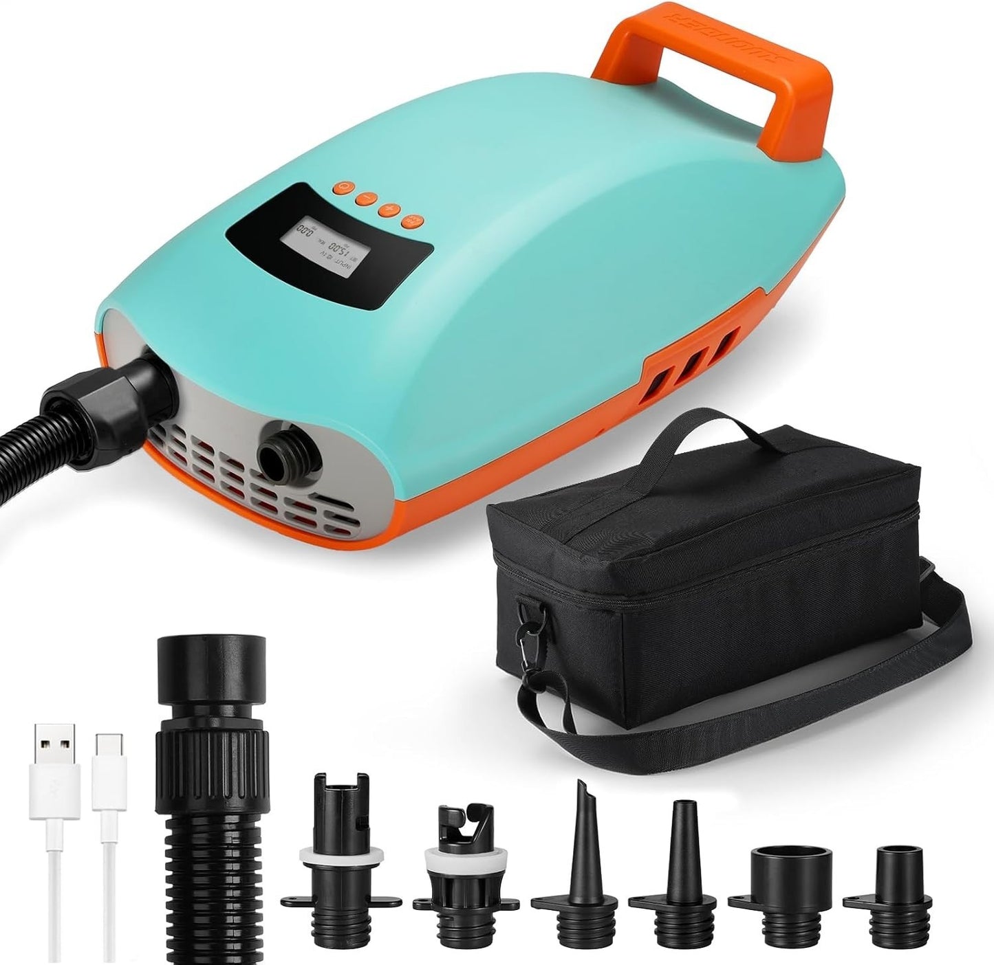 Pompa ad aria elettrica Swonder ricaricabile S20PSI SUP batteria da 9000 mAh