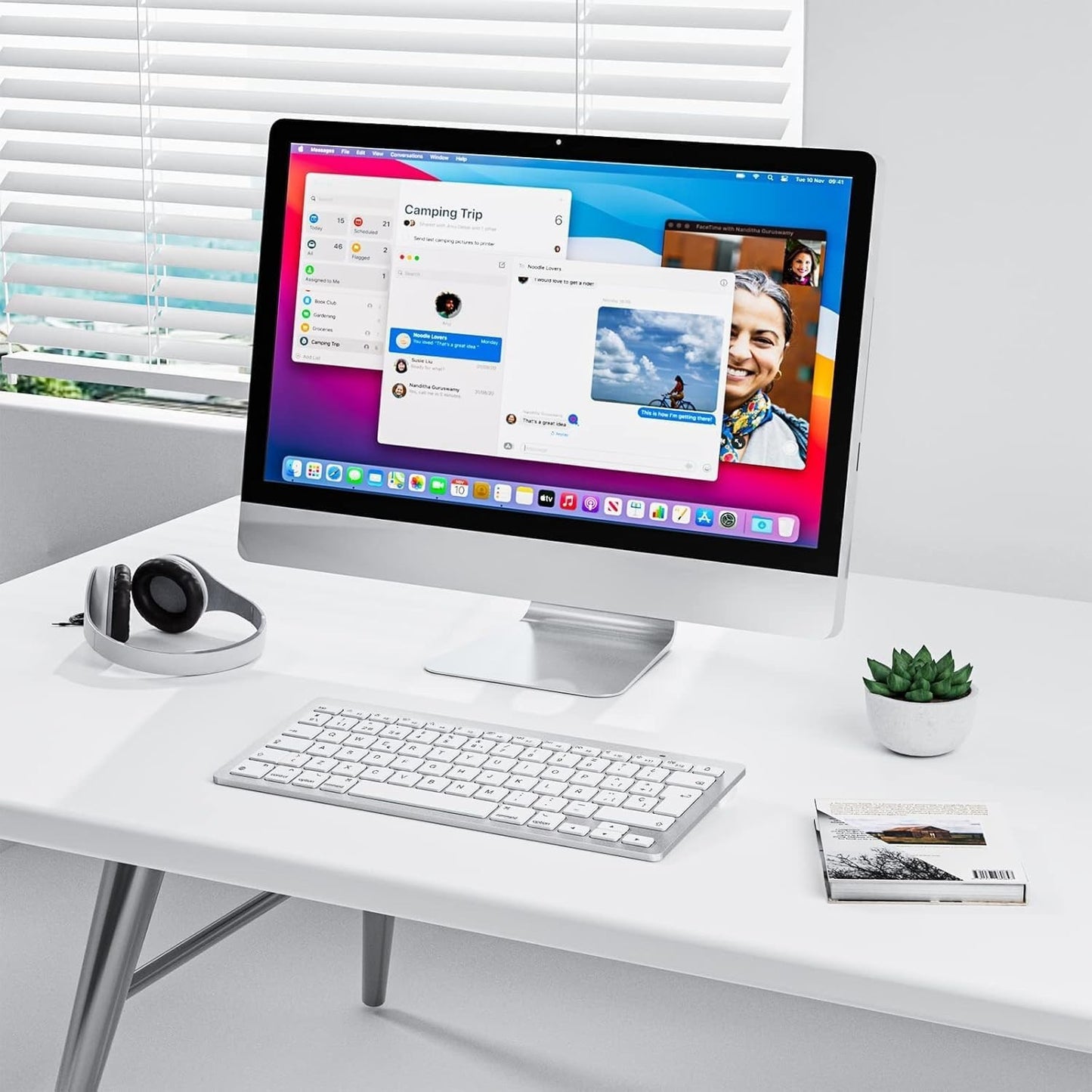 OMOTON Tastiera Bluetooth per Mac OS Tastiera Wireless compatta